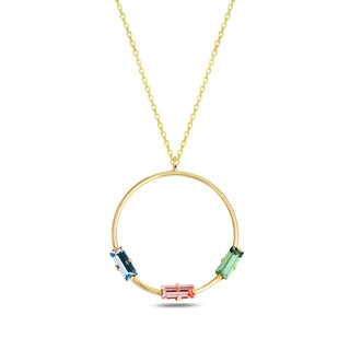 елегантно сребърно колие, кристал Swarovski, жълта позлата, SWAROVSKI Maestro,