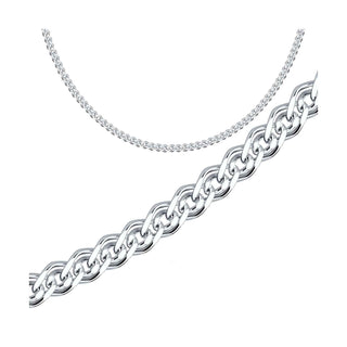 сребърен синджир, подходящ за мъже,