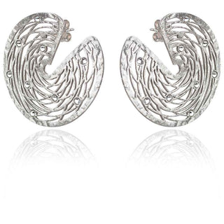 сребърни обеци