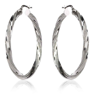 сребърни халки обеци