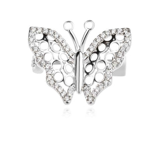 Сребърна брошка - Shiny butterfly