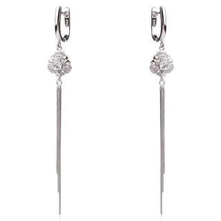 сребърни висящи обеци