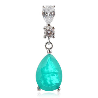 Сребърен комплект - Paraiba drop