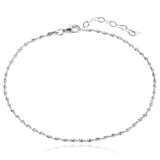 гривна за глезен с вита плетка