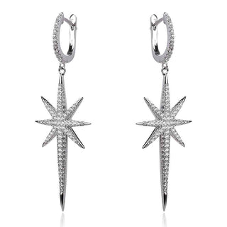 Сребърни обеци метеорити стил APM Monaco