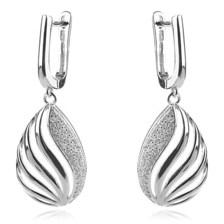 Сребърен комплект - Drop leaf