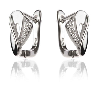 Сребърни обеци на англииско закопчаване