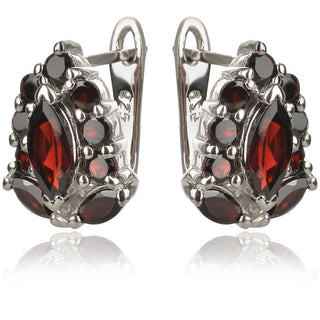 Сребърен комплект - Alma Garnet