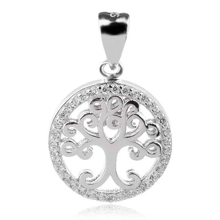 сребърен медальон дърво на живота