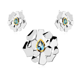 Сребърен комплект - Blue Pulse