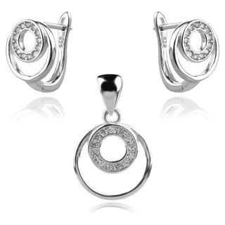 сребърен комплект кръгове