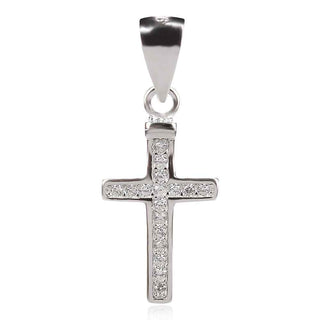 сребърен малък класически православен кръст