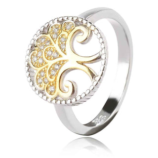 сребърен пръстен дърво на живота