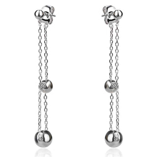 Сребърни обеци без камъни , сребро 925,