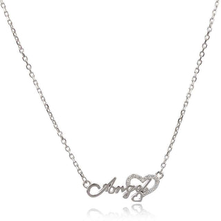 сребърно колие ангел