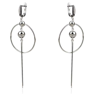 сребърни обеци