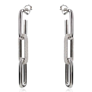 сребърни обеци