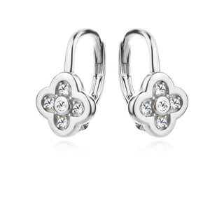 сребърни детски обеци