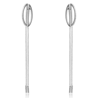 сребърни висящи обеци тип APM MONACO