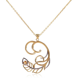 Сребърно колие - Brilliant feather