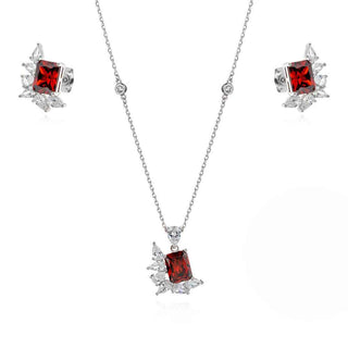 Сребърен комплект - Perfect red