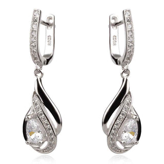 Сребърен комплект с цирконии