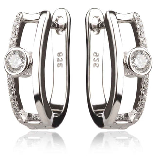 Сребърен комплект с цирконии