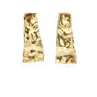 Италиански сребърни обеци с позлата