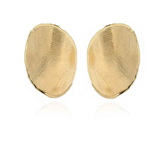 Италиански сребърни обеци с позлата