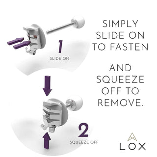 Заключващи се винтчета за обеци - LOX
