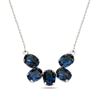 сребърно колие, кристал Swarovski, родиево покритие, SWAROVSKI Maestro,