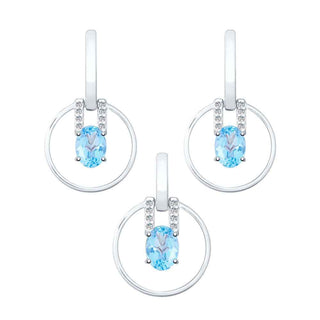 комплект син топаз