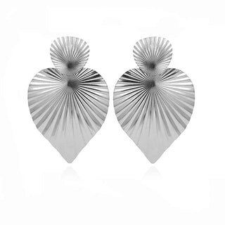 Сребърни обеци - Radiant Heart Drops