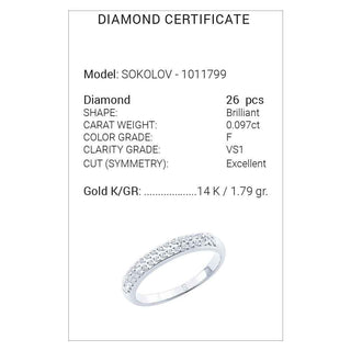 Златен пръстен - White band dia