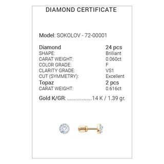 Златни обеци - Dia Eliza