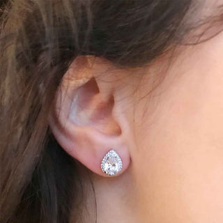 сребърни обеци капка