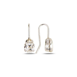 сребърни обеци, кристали Swarovski, родиево покритие, SWAROVSKI Maestro