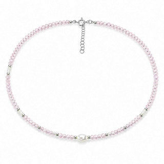 Сребърно колие - Blush Pearl