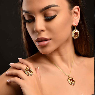 Сребърен комплект - Sultanite Glamour