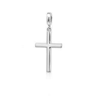 Сребърен медальон изчистен кръст – Minimal Cross