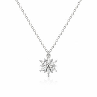 Сребърен комплект цветя с цирконии - Crystal Bloom