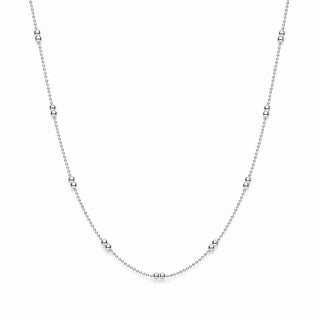 Сребърно колие италианско с топчета – Dot Layering