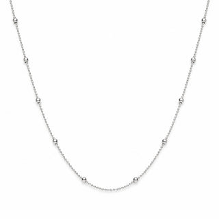 Сребърно италианско колие с топчета – Silver Dot Necklace