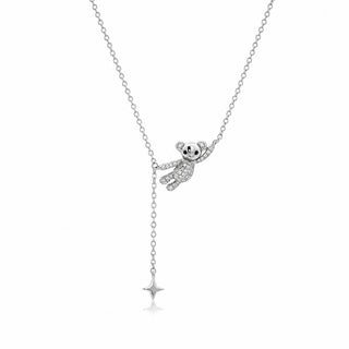Сребърно колие с коала и цирконии – Sparkling Koala