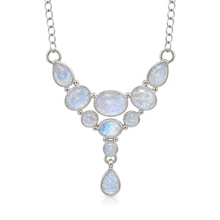 Сребърно колие с лунен камък - Moonstone Cascade