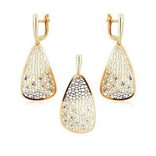 сребърен комплект, розова позлата, лазерна обработка, alfa,