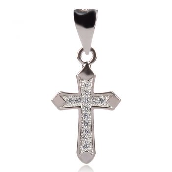 сребърен православен малък кръст за кръщене