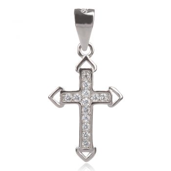 сребърен православен малък кръст за кръщене