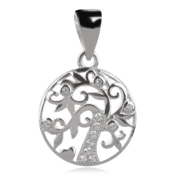 сребърен медальон дърво на живота