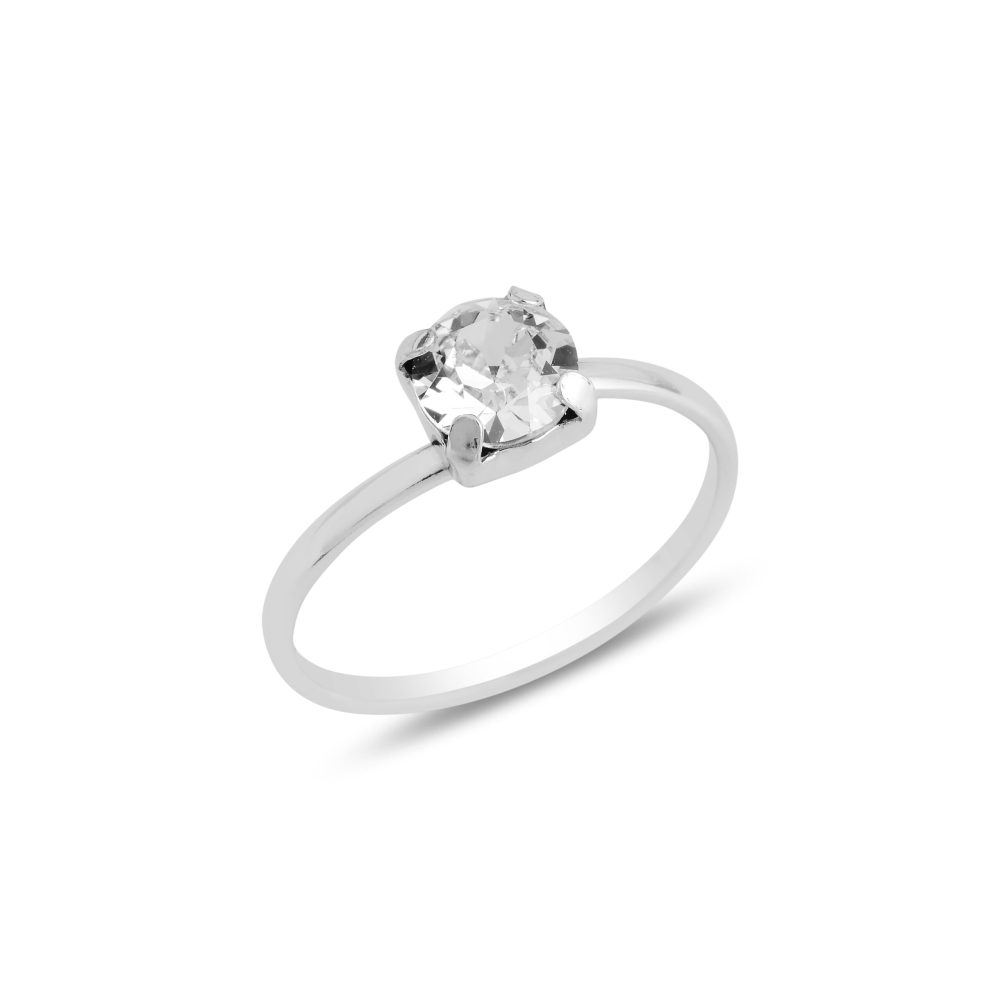 сребърен пръстен, кристали Swarovski, родиево покритие, SWAROVSKI Maestro,
